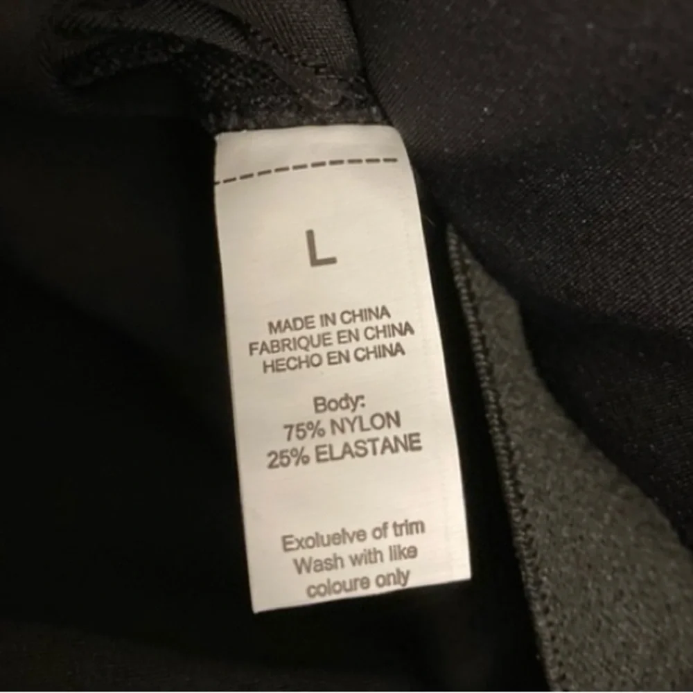 NEW Jumpsuit exercise one piece sleeveless flattering black bodysuit w/ bra - Picture 7 of 7